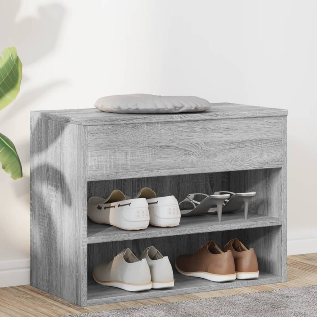 Παπουτσοθήκη Γκρι Sonoma 60x30x45 εκ. από Επεξεργασμένο Ξύλο - Pakobazaar