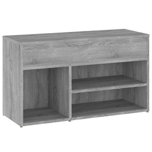 Παπουτσοθήκη Γκρι Sonoma 80x30x45 εκ. από Επεξεργασμένο Ξύλο