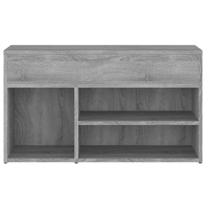 Παπουτσοθήκη Γκρι Sonoma 80x30x45 εκ. από Επεξεργασμένο Ξύλο