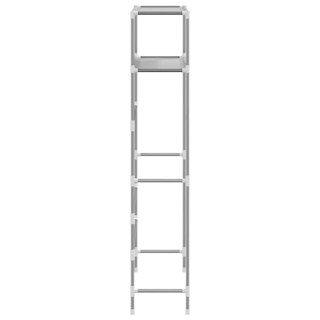 Ραφιέρα 2 Επιπέδων για Πλυντήριο Γκρι 69x28x143 εκ. από Σίδερο