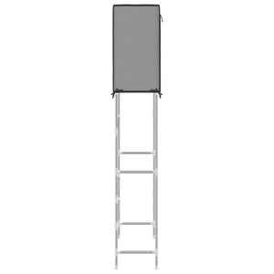 Ραφιέρα 2 Επιπέδων για Πλυντήριο Γκρι 71x29,5x170,5 εκ. Σίδερο