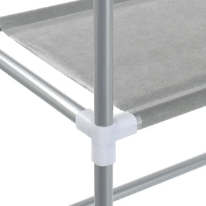 Ραφιέρα 2 Επιπέδων για Πλυντήριο Γκρι 71x29,5x170,5 εκ. Σίδερο