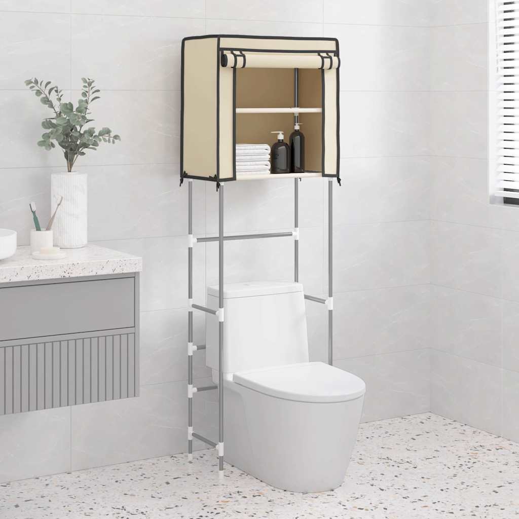 Ραφιέρα 2 Επιπέδων για Τουαλέτα Καφέ 56x30x170 εκ. από Σίδερο - Pakobazaar