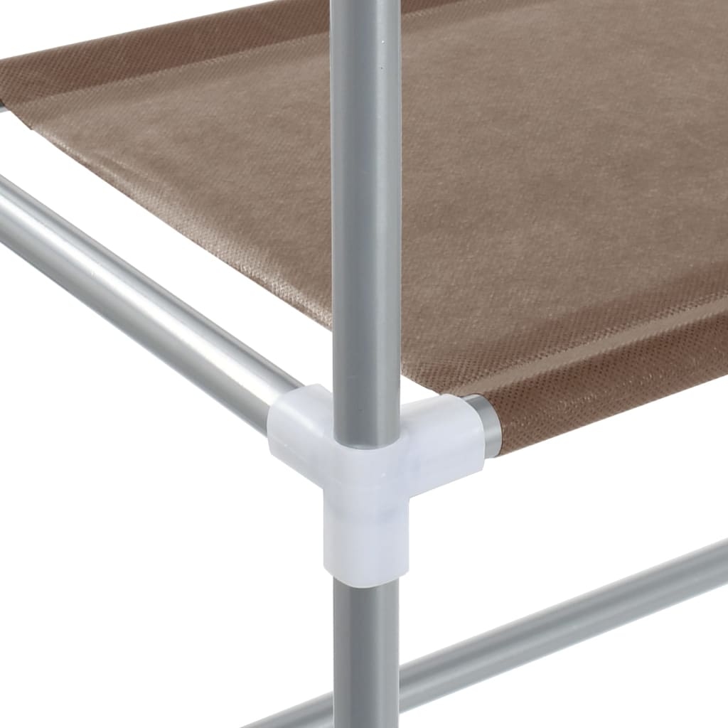 Ραφιέρα 2 Επιπέδων για Τουαλέτα Καφέ 56x30x170 εκ. από Σίδερο - Pakobazaar