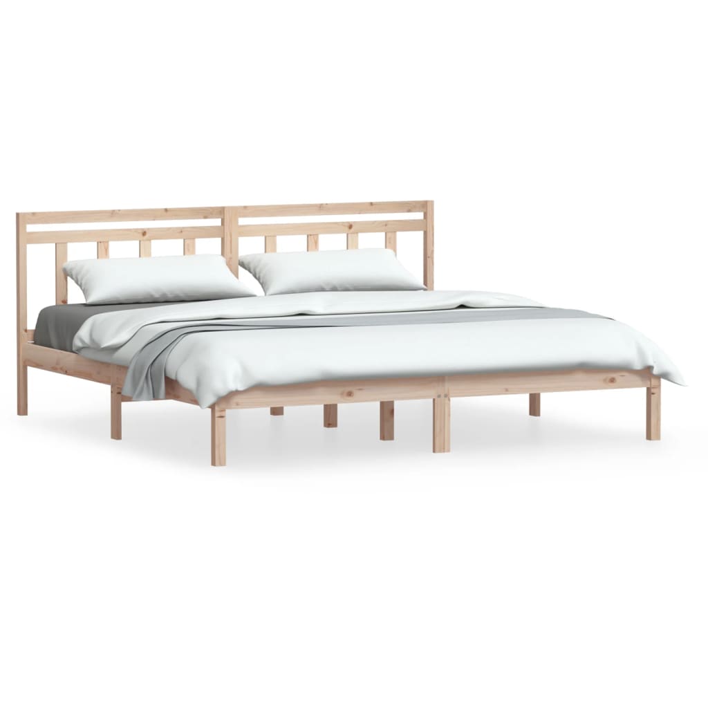 Πλαίσιο Κρεβατιού 180 x 200 εκ. Μασίφ Ξύλο Super King Size - PAKOBAZAAR