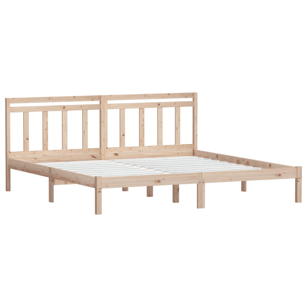 Πλαίσιο Κρεβατιού 180 x 200 εκ. Μασίφ Ξύλο Super King Size - PAKOBAZAAR