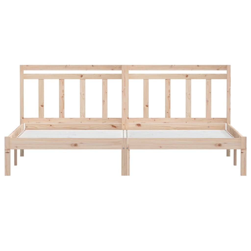 Πλαίσιο Κρεβατιού 180 x 200 εκ. Μασίφ Ξύλο Super King Size - PAKOBAZAAR