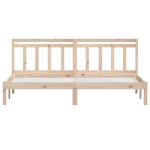 Πλαίσιο Κρεβατιού 180 x 200 εκ. Μασίφ Ξύλο Super King Size - PAKOBAZAAR