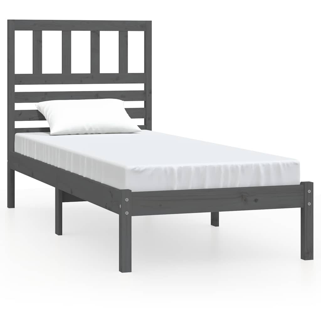Πλαίσιο Κρεβατιού Καφέ 75x190 εκ. Ξύλο Πεύκου Small Single