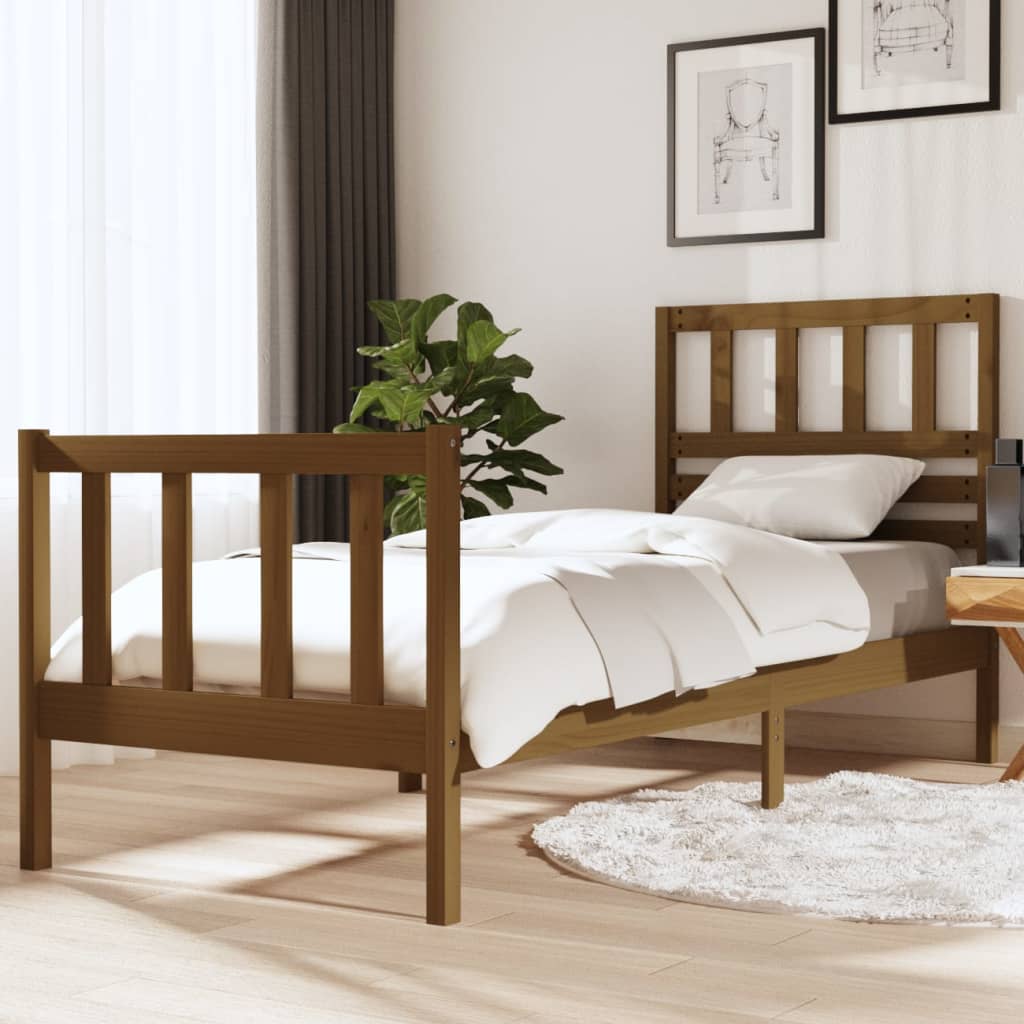 Πλαίσιο Κρεβατιού Μελί 75x190 εκ. Ξύλο Πεύκου Small Single - Pakobazaar