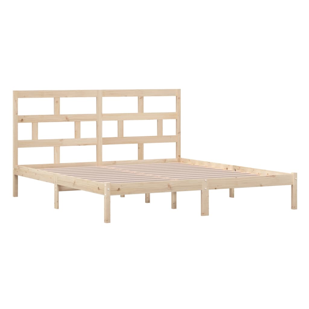 Πλαίσιο Κρεβατιού 180 x 200 εκ. Μασίφ Ξύλο Super King Size - PAKOBAZAAR