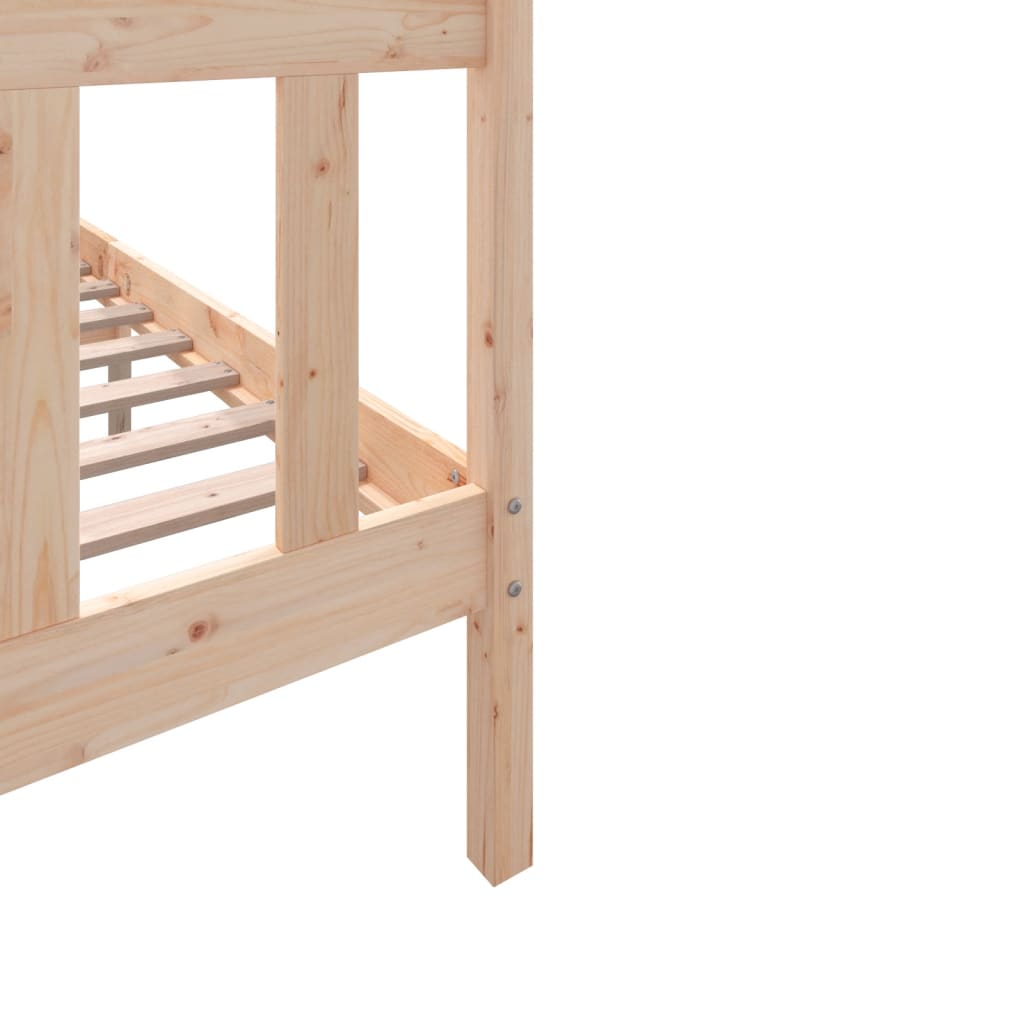 Πλαίσιο Κρεβατιού 140 x 200 εκ. από Μασίφ Ξύλο Πεύκου - PAKOBAZAAR