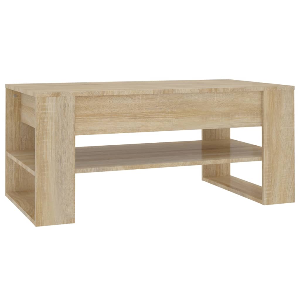 Τραπεζάκι Σαλονιού Sonoma Δρυς 102x55x45 εκ. Επεξεργασμένο Ξύλο - Pakobazaar