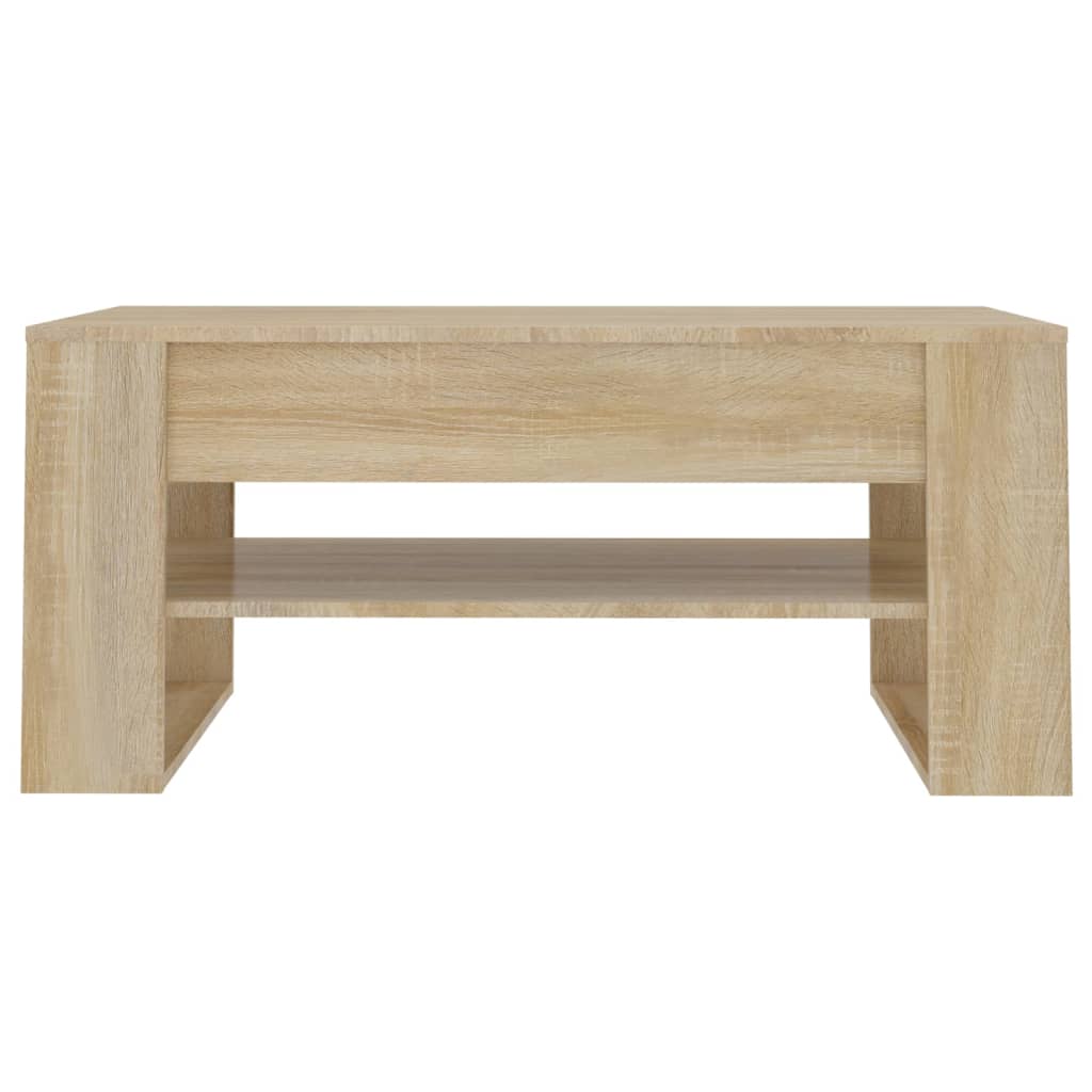 Τραπεζάκι Σαλονιού Sonoma Δρυς 102x55x45 εκ. Επεξεργασμένο Ξύλο - Pakobazaar