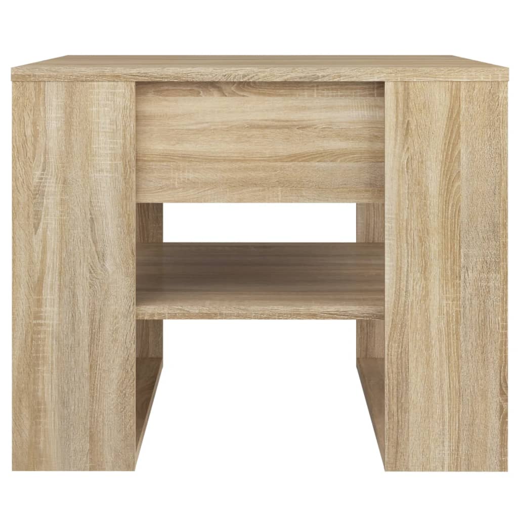 Τραπεζάκι Σαλονιού Sonoma Δρυς 55,5x55x45εκ. Επεξεργασμένο Ξύλο - Pakobazaar