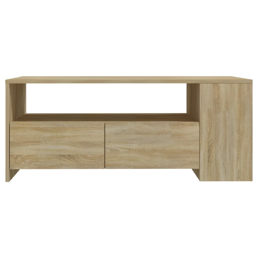 Τραπεζάκι Σαλονιού Sonoma Δρυς 102x55x42 εκ. Επεξεργασμένο Ξύλο - Pakobazaar