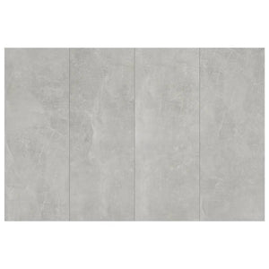 Κεφαλάρι Κρεβατιού Γκρι Σκυροδέματος 120x1,5x80 εκ. Επεξ. Ξύλο