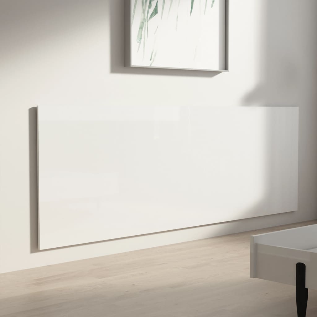 Κεφαλάρι Κρεβατιού Γυαλιστερό Λευκό 240x1,5x80 εκ Επεξεργ. Ξύλο