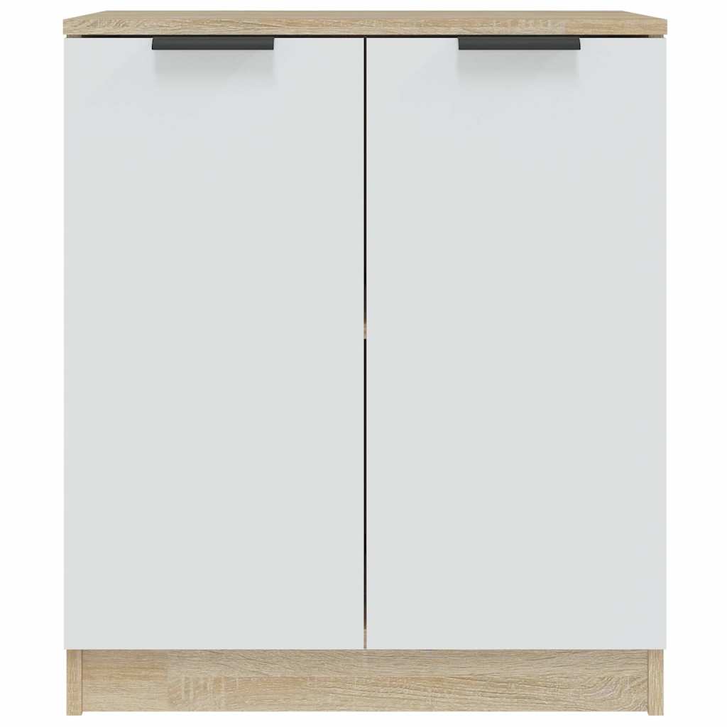 Ντουλάπι Λευκό / Sonoma Δρυς 60x30x70 εκ. Επεξεργασμένο Ξύλο