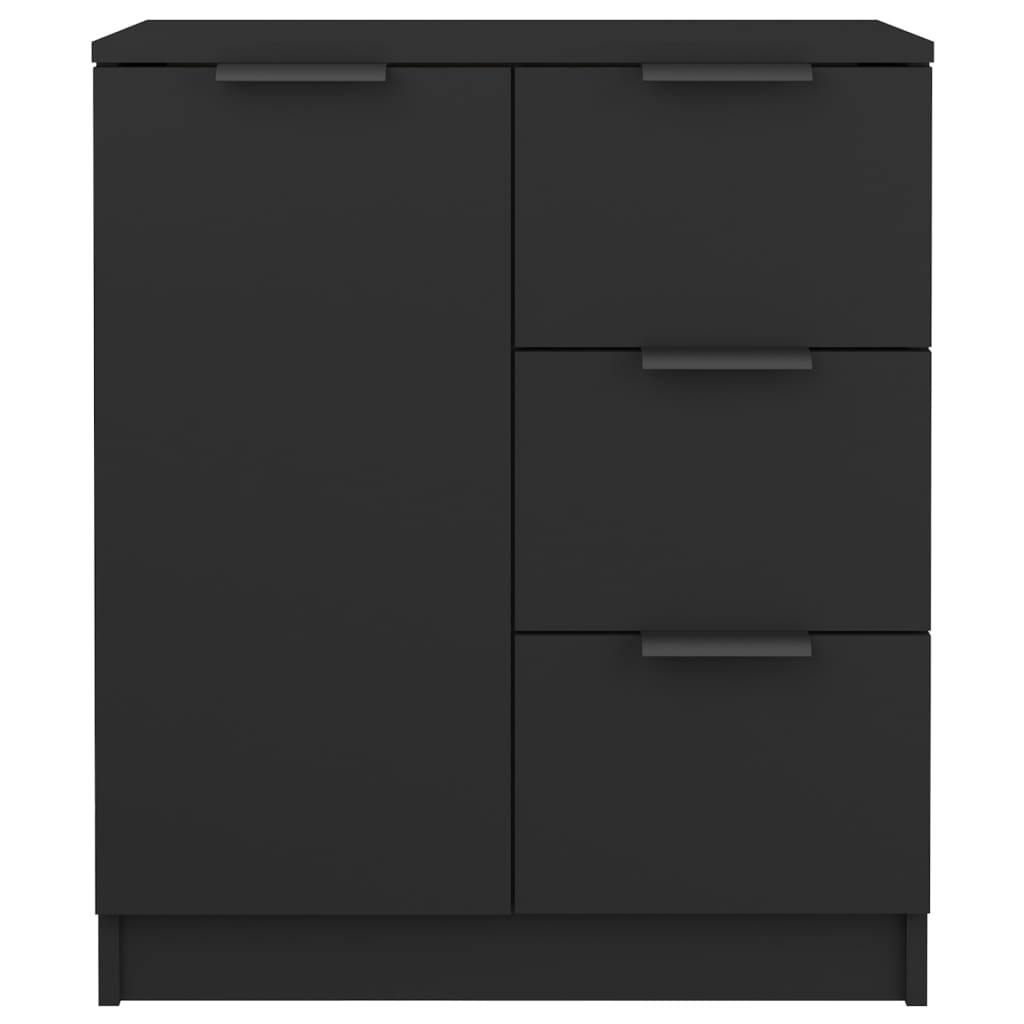 Ντουλάπι Μαύρο 60 x 30 x 70 εκ. από Επεξεργασμένο Ξύλο