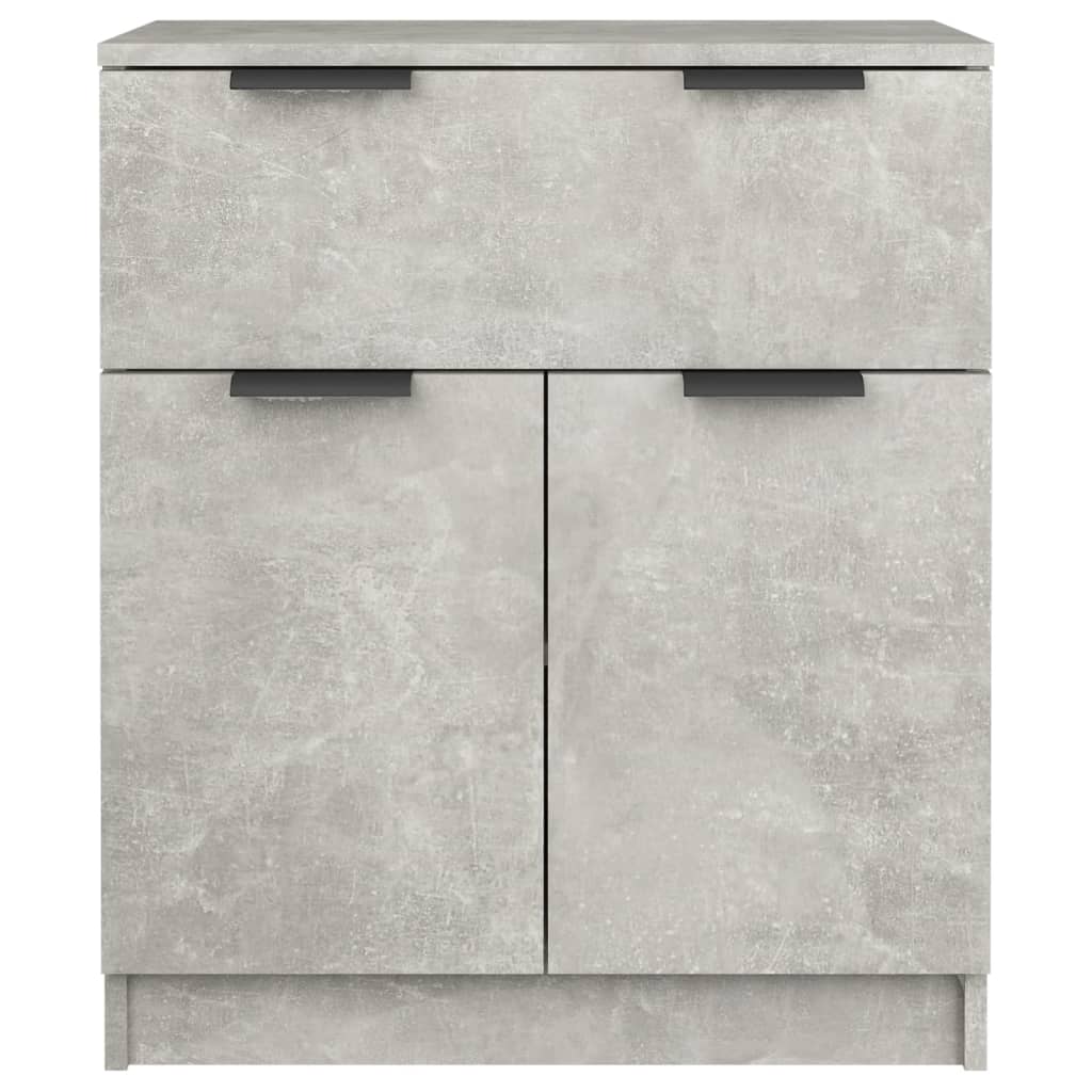 Ντουλάπι Γκρι Σκυροδέματος 60x30x70 εκ. Επεξεργασμένο Ξύλο