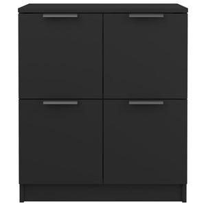 Ντουλάπι Μαύρο 60 x 30 x 70 εκ. από Επεξεργασμένο Ξύλο - Pakobazaar