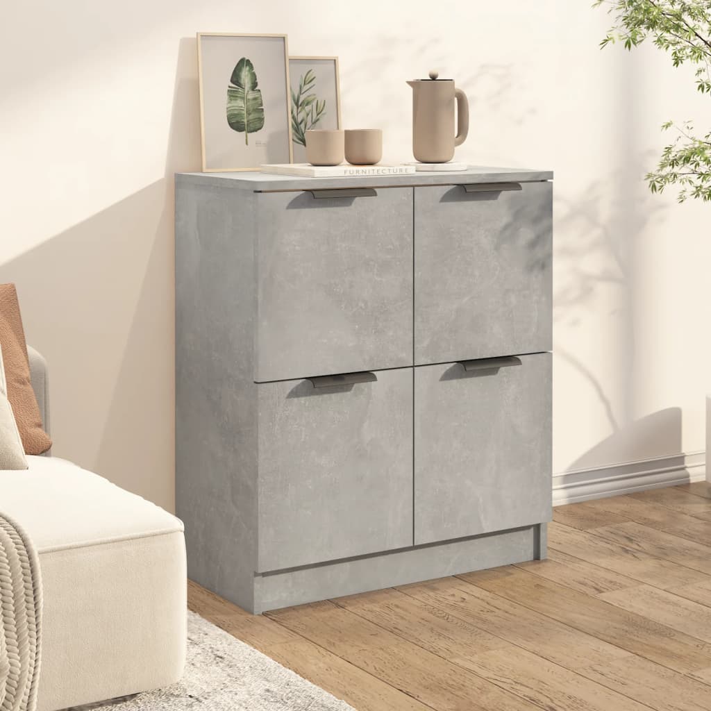 Ντουλάπι Γκρι Σκυροδέματος 60x30x70 εκ. από Επεξεργασμένο Ξύλο - Pakobazaar