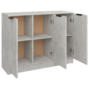 Ντουλάπι Γκρι Σκυροδέματος 90,5x30x70 εκ. Επεξεργασμένο Ξύλο - Pakobazaar