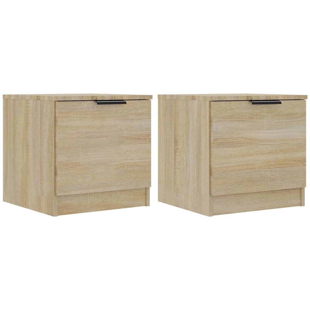Κομοδίνα 2 τεμ. Sonoma Δρυς 40 x 39 x 40 εκ. - Pakobazaar