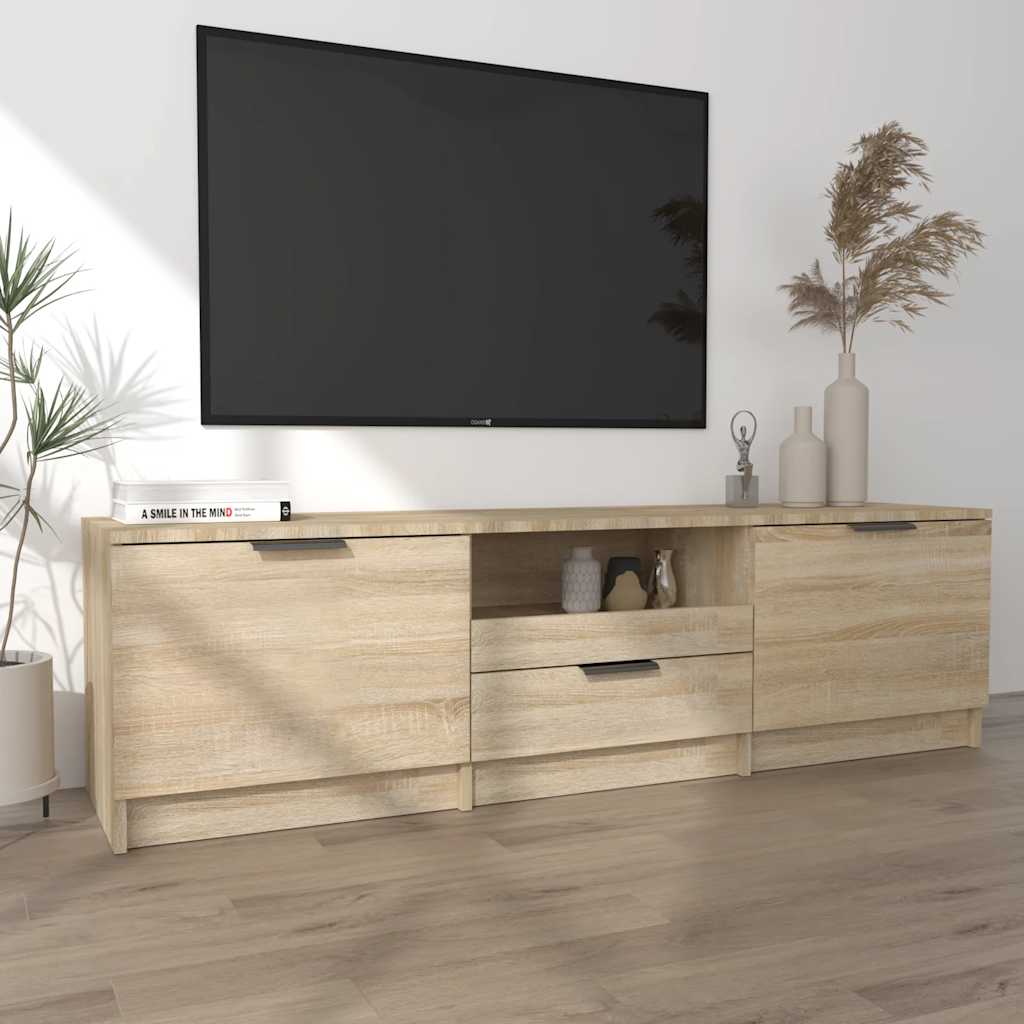Έπιπλο Τηλεόρασης Sonoma Δρυς 140x35x40 εκ. από Τεχνητό Ξύλο