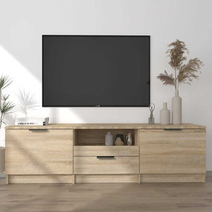 Έπιπλο Τηλεόρασης Sonoma Δρυς 140x35x40 εκ. από Τεχνητό Ξύλο
