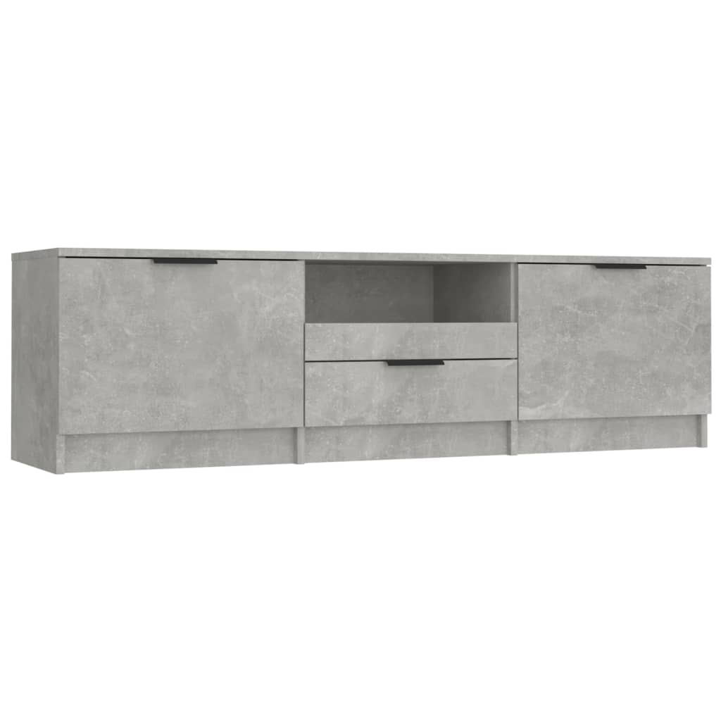 Έπιπλο Τηλεόρασης Γκρι Σκυροδέματος 140x35x40 εκ. Επεξεργ. Ξύλο - Pakobazaar
