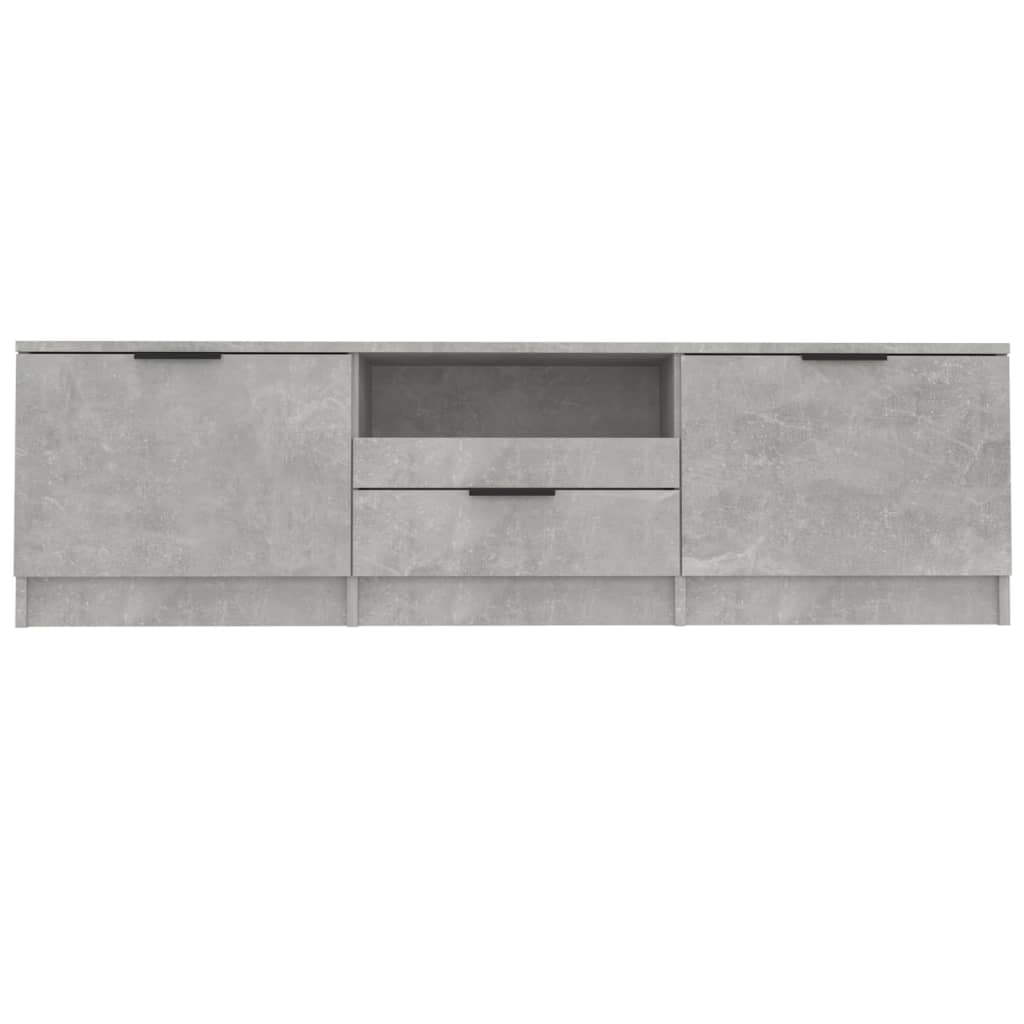 Έπιπλο Τηλεόρασης Γκρι Σκυροδέματος 140x35x40 εκ. Επεξεργ. Ξύλο - Pakobazaar