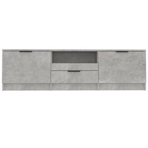 Έπιπλο Τηλεόρασης Γκρι Σκυροδέματος 140x35x40 εκ. Επεξεργ. Ξύλο - Pakobazaar