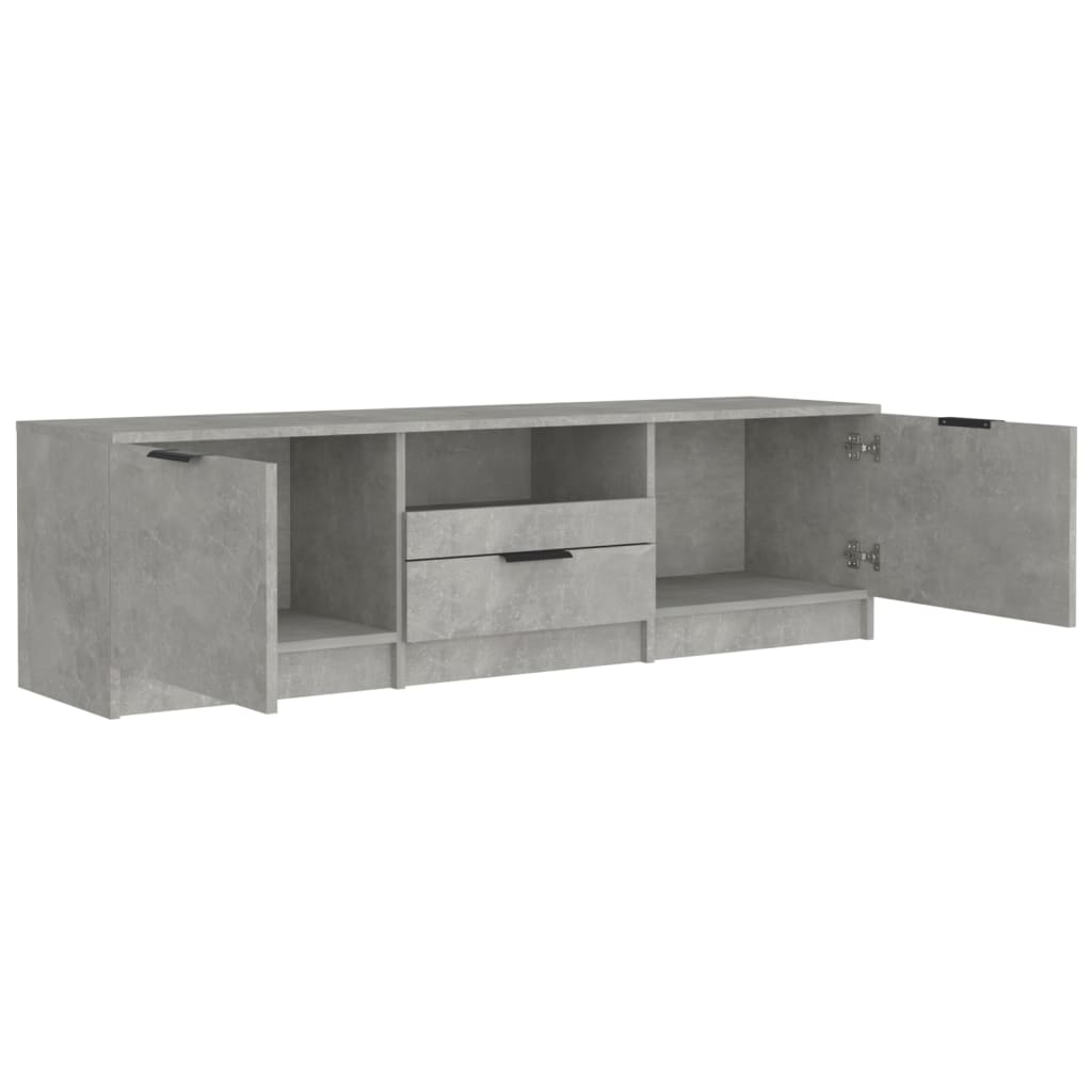 Έπιπλο Τηλεόρασης Γκρι Σκυροδέματος 140x35x40 εκ. Επεξεργ. Ξύλο - Pakobazaar