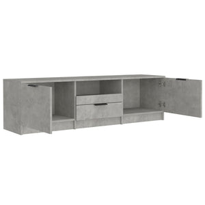 Έπιπλο Τηλεόρασης Γκρι Σκυροδέματος 140x35x40 εκ. Επεξεργ. Ξύλο - Pakobazaar