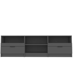 Έπιπλο Τηλεόρασης Μαύρο 150x33,5x45 εκ. από Επεξεργασμένο Ξύλο