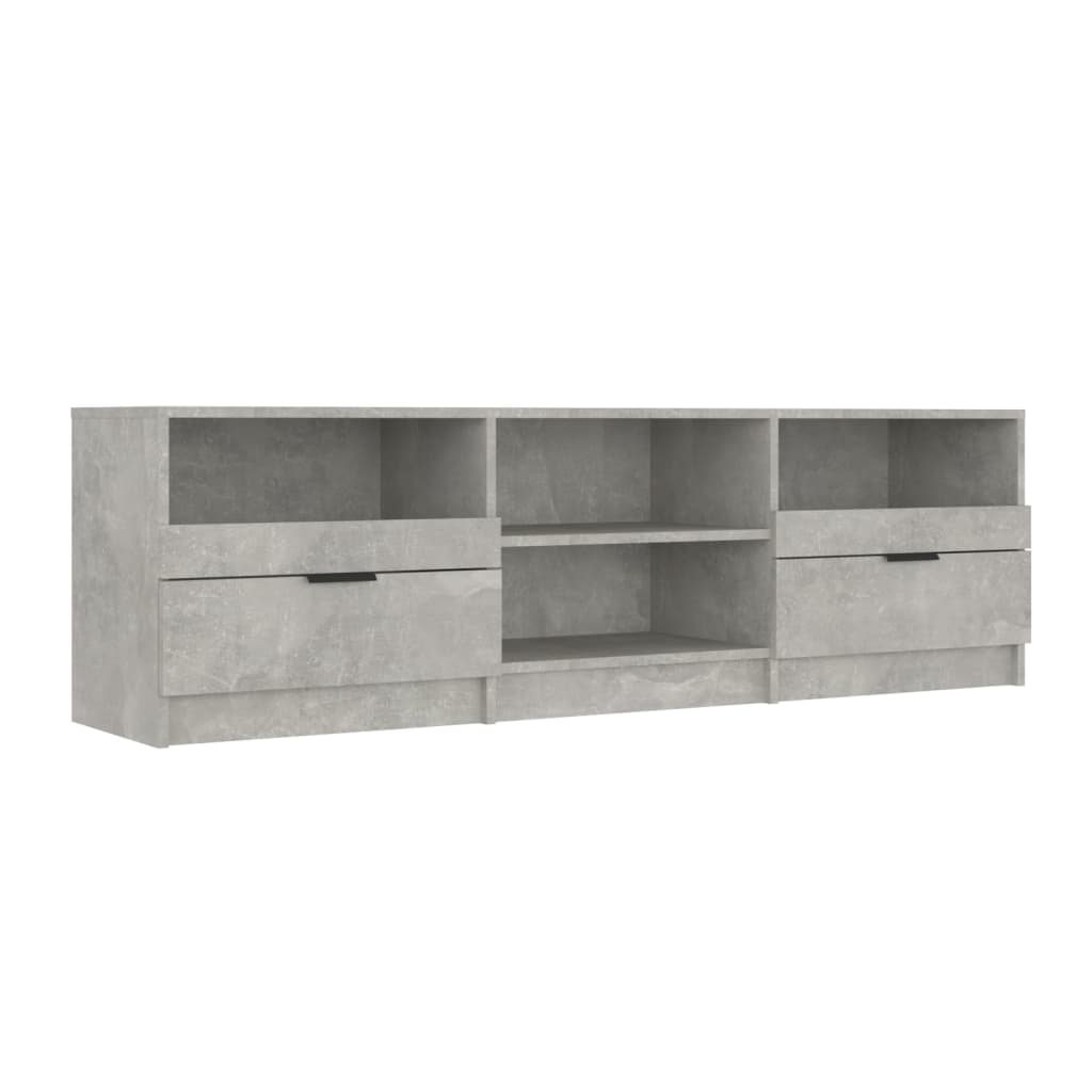 Έπιπλο Τηλεόρασης Γκρι Σκυροδέματος 150x33,5x45 εκ. Επεξ. Ξύλο