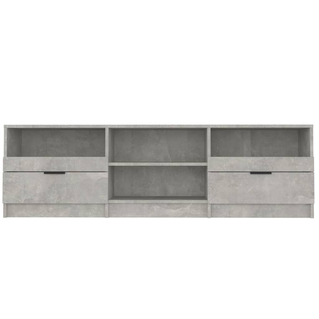 Έπιπλο Τηλεόρασης Γκρι Σκυροδέματος 150x33,5x45 εκ. Επεξ. Ξύλο