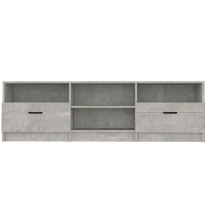 Έπιπλο Τηλεόρασης Γκρι Σκυροδέματος 150x33,5x45 εκ. Επεξ. Ξύλο