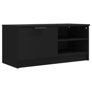 Έπιπλα Τηλεόρασης 2 τεμ. Μαύρα 80 x 35 x 36,5 εκ. Επεξεργ. Ξύλο