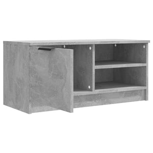 Έπιπλο Τηλεόρασης Γκρι Σκυροδέματος 80x35x36,5 εκ. Επεξ. Ξύλο - Pakobazaar