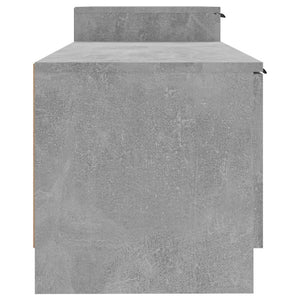 Έπιπλο Τηλεόρασης Γκρι Σκυροδέματος 158,5x36x45 εκ. Επεξ. Ξύλο