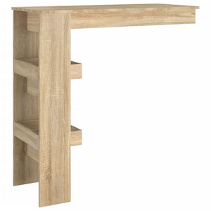 Τραπέζι Μπαρ Τοίχου Sonoma Δρυς 102x45x103,5 εκ. Επεξεργ. Ξύλο - Pakobazaar
