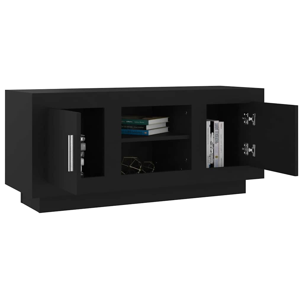 Έπιπλο Τηλεόρασης Μαύρο 102x35x45 εκ. Επεξεργασμένο Ξύλο