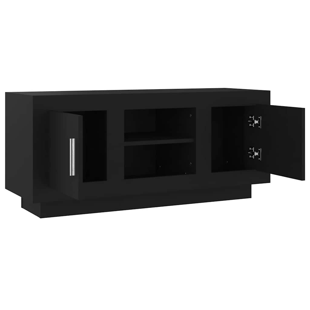 Έπιπλο Τηλεόρασης Μαύρο 102x35x45 εκ. Επεξεργασμένο Ξύλο