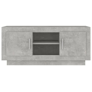 Έπιπλο Τηλεόρασης Γκρι Σκυροδέματος 102x35x45εκ. Επεξεργ. Ξύλο