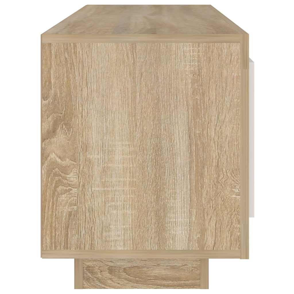 Έπιπλο Τηλεόρασης Λευκό/Sonoma Δρυς 102 x 35 x 45 εκ.Επεξ. Ξύλο - Pakobazaar