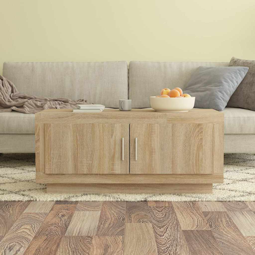 Τραπεζάκι Σαλονιού Sonoma Δρυς 102x50x45 εκ. Επεξεργασμένο Ξύλο