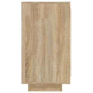 Συρταριέρα Λευκή/Sonoma Δρυς 80x40x75 εκ.